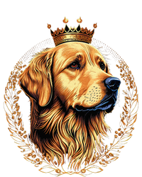 Funny Golden Retriever with a Golden Crown Kids Tie-Dye T-Shirt