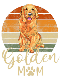 Golden Mom Retro Sunset Golden Retriever Lover Gift Dog Mama T-Shirt