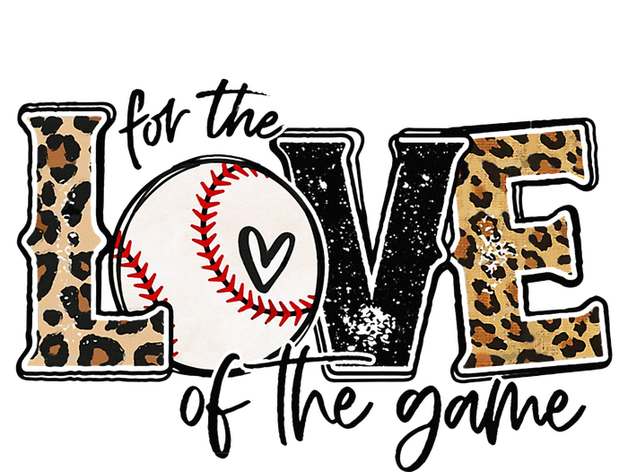 Baseball Mom Leopard For The Love of The Game Baseball T-Shirt