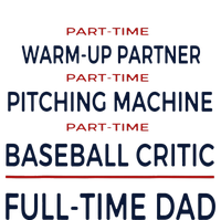 Full Time Baseball Dad Baseball Dad With Balls Ballers Daddy Premium T-Shirt