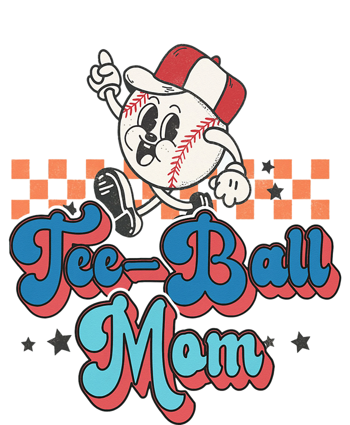 Retro Groovy Baseball Mom Game Day Tball Happy Mother's Day Toddler T-Shirt