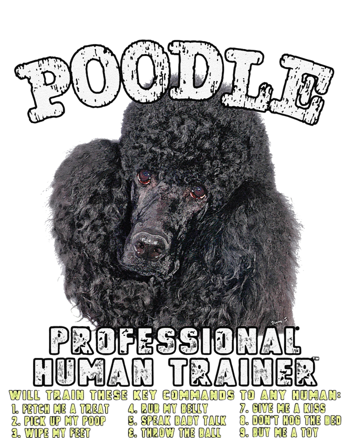 Poodle Black Professional Human Trainer Cute Dog Yupoong Adult 5-Panel Trucker Hat