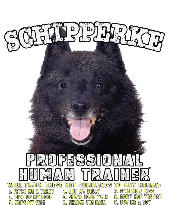 Schipperke Professional Human Trainer Cute Dog T-Shirt