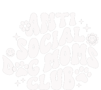 Anti Social Dog Moms Club Black T-Shirt