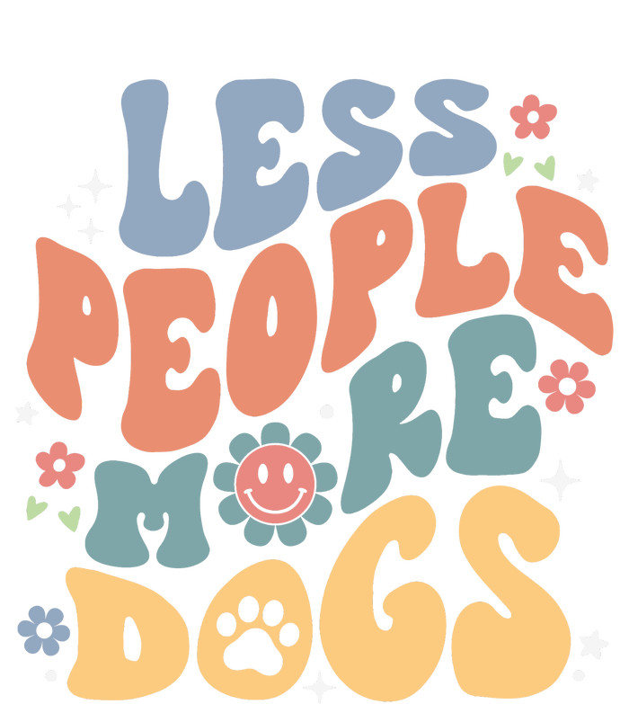 Less People More Dogs Ladies Essential Flowy Tank