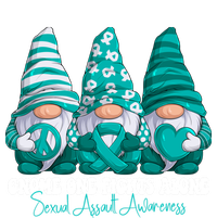 Sexual Assault Awareness Month Teal Ribbon Gnomies Support Long Sleeve Pajama Set