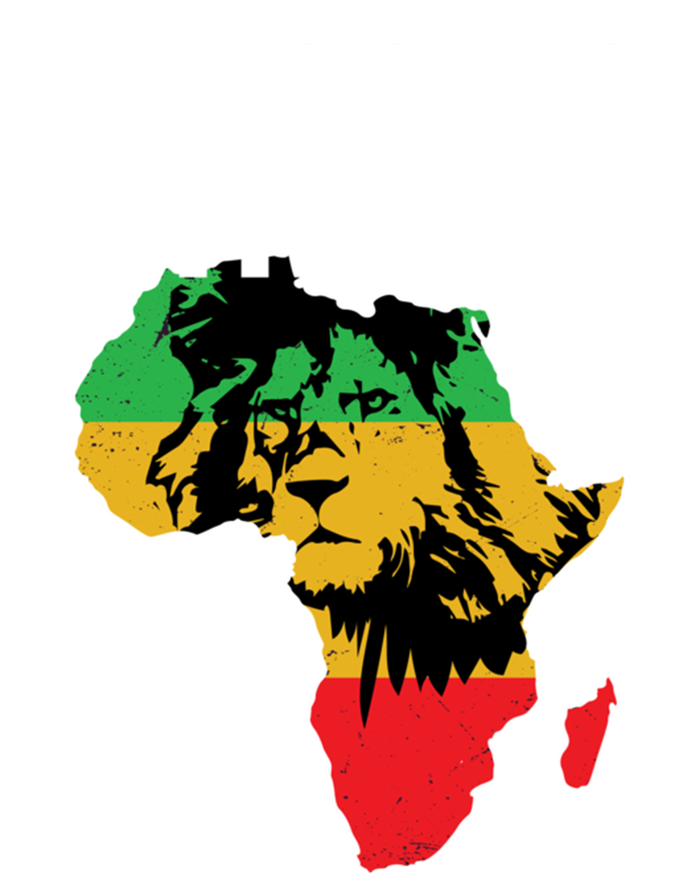 African Black Gift My History Is Strong History Gift Insulated Varsity Jacket