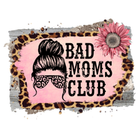 Bad Moms Club Member Funny Sarcastic Mom Friend Meaningful Gift Women's Flannel Pajama Set