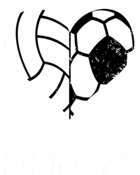 Ball Memaw Heart Funny Soccer Volleyball Memaw Cute Gift Tie-Dye T-Shirt