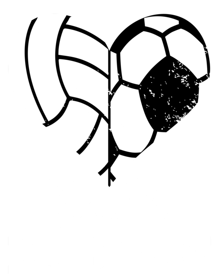 Ball Memaw Heart Funny Soccer Volleyball Memaw Cute Gift Tie-Dye T-Shirt