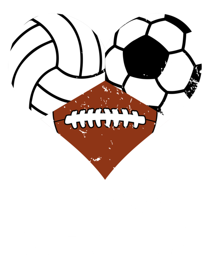 Ball Memaw Heart Funny Volleyball Soccer Football Memaw Gift 16 in Basic Backpack