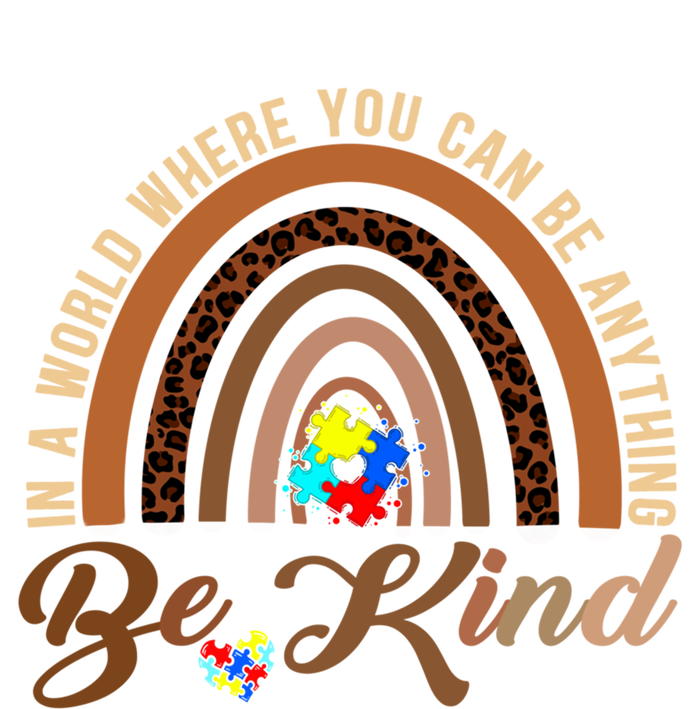 Be Kind Melanin Black History Month Rainbow Autism Leopard Gift Women's T-Shirt