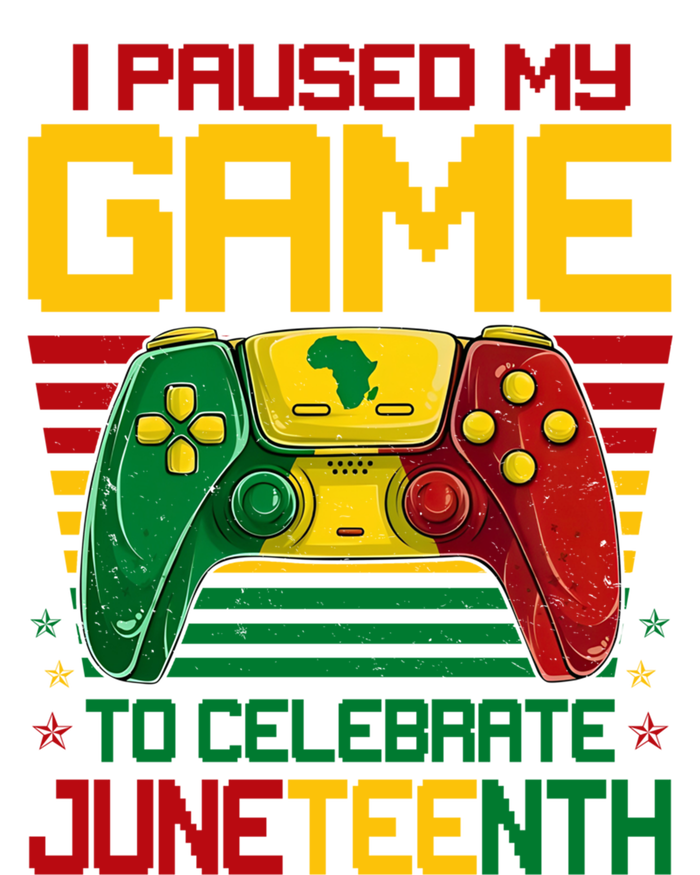 I Paused My Game To Celebrate Juneteenth Controller Gamer Gift T-Shirt