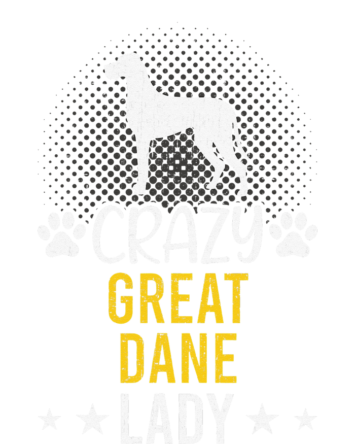 Crazy Great Dane Lady Dog Lover Cooling Performance Crew T-Shirt