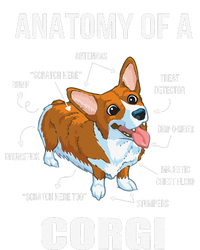 Anatomy Of A Corgi Funny Dog Cooling Performance Long Sleeve Crew