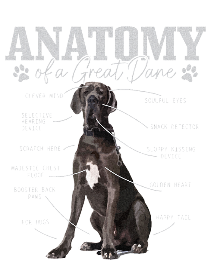 Anatomy Of A Great Dane Funny Cute Dog Mom Dad T-Shirt