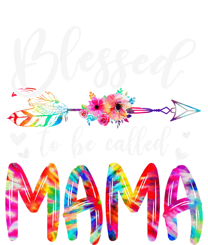 Blessed To Be Called Mom & Mama Floral Tie Dye Mother's Day T-Shirt