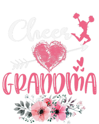 Cheer Grandma Floral Funny Cheerleader Heart Mother's Day T-Shirt