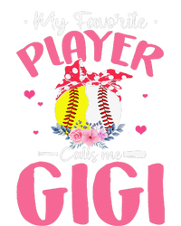 My Favorite Player Calls Me Gigi Funny Softball Baseball Pom Pom 12in Knit Beanie