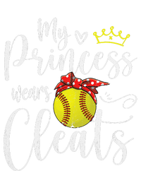 My Princess Wears Cleats Funny Baseball Softball Mothers Mom T-Shirt