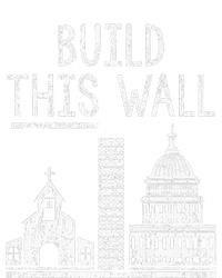 Build This Wall Ironic Separate Church And State Premium Coaster