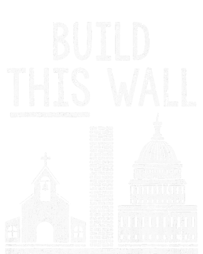 Build This Wall Ironic Separate Church And State Premium Coaster