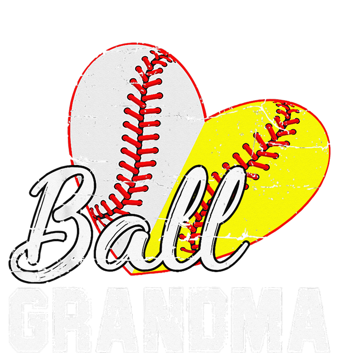 Baseball Softball Ball Heart Grandma Mother's Day Performance Fleece Hoodie