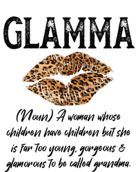 Glamma Leopard Lips Kiss GlamMa Description Mother's Day Crop Fleece Hoodie