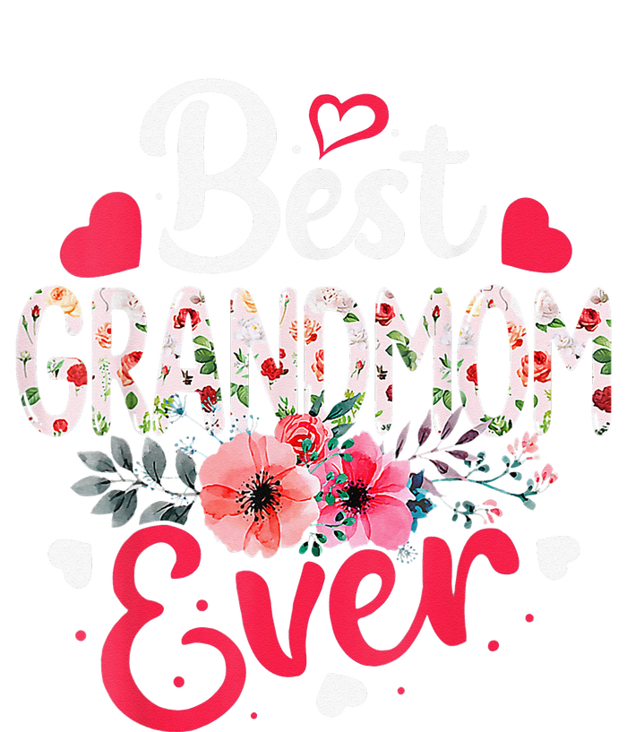 Best Grandmom Ever Funny Flower Mother's Day Clothing Flexfit Unipanel Trucker Cap