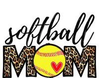 Softball Mom Leopard Funny Baseball Mom Mother's Day Valucap Bio-Washed Visor