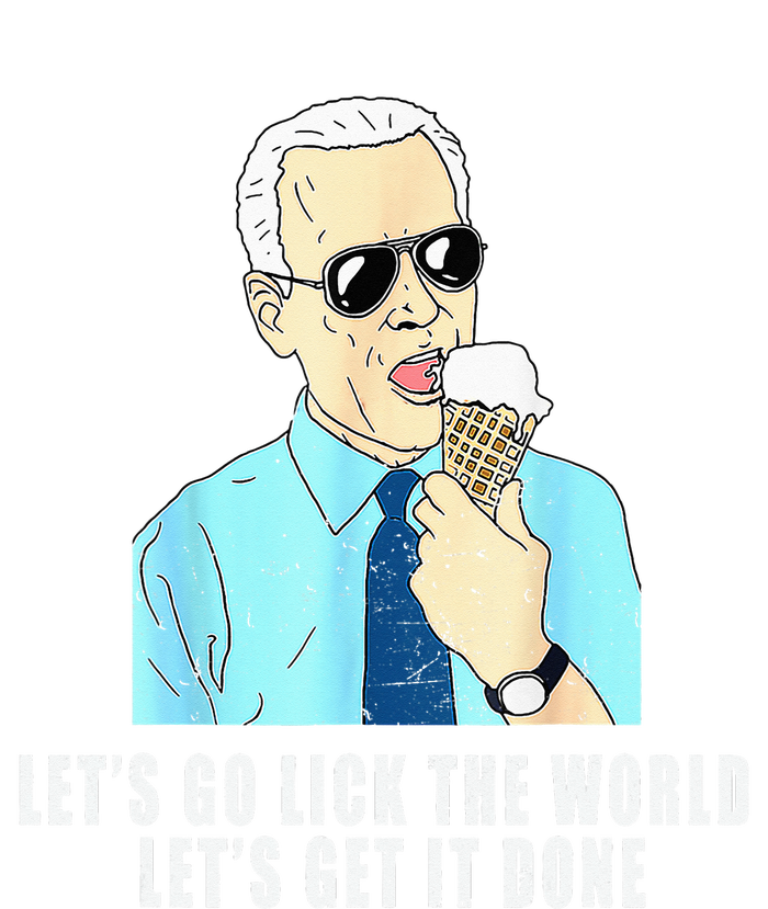 Let's go lick the world Let's get it done Biden Earth Day PosiCharge RacerMesh Polo