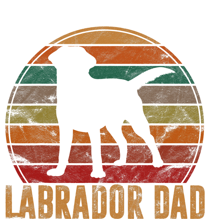 Retro Labrador Dad Gift Dog Daddy Golden Black Lab Father T-Shirt