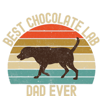 Vintage Retro Best Chocolate Lab Dad Ever Labrador Retriever T-Shirt