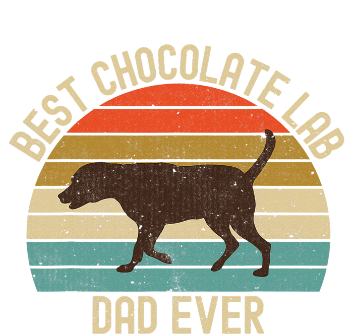 Vintage Retro Best Chocolate Lab Dad Ever Labrador Retriever T-Shirt