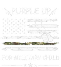 Purple Up For Military Child Month USA Flag Tank Top