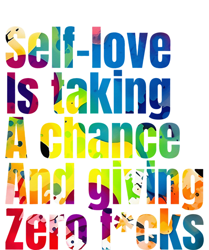 SelfLove Is Taking A Chance & Giving ZRO FKS Color Splash Women's Knotted Racerback Tank