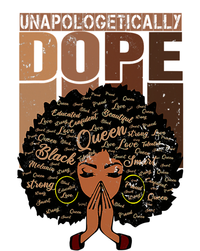 Unapologetically Dope Black Afro Black History Febuary Gift Bumper Sticker