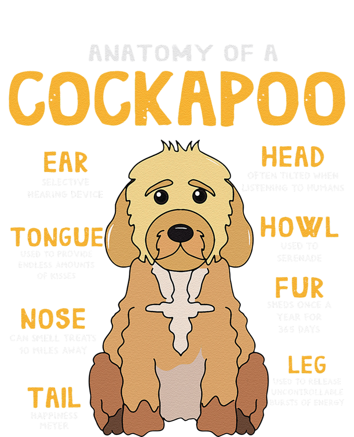 Cockapoo Anatomy Funny Dog Mom Dad Cute Gift T-Shirt