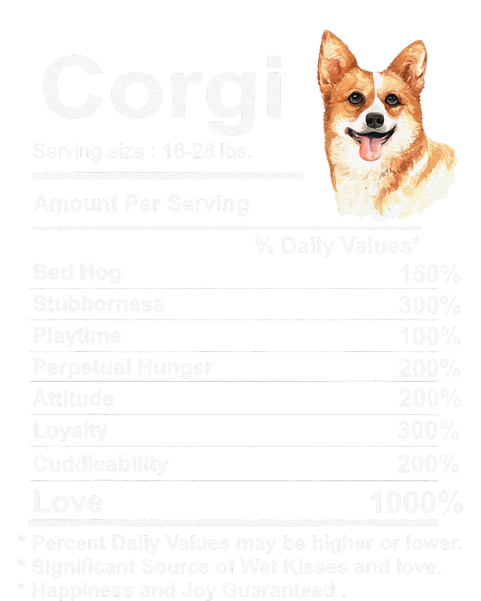 Corgi Facts Nutrition Funny Cardigan Pembroke Mama Dog T-Shirt