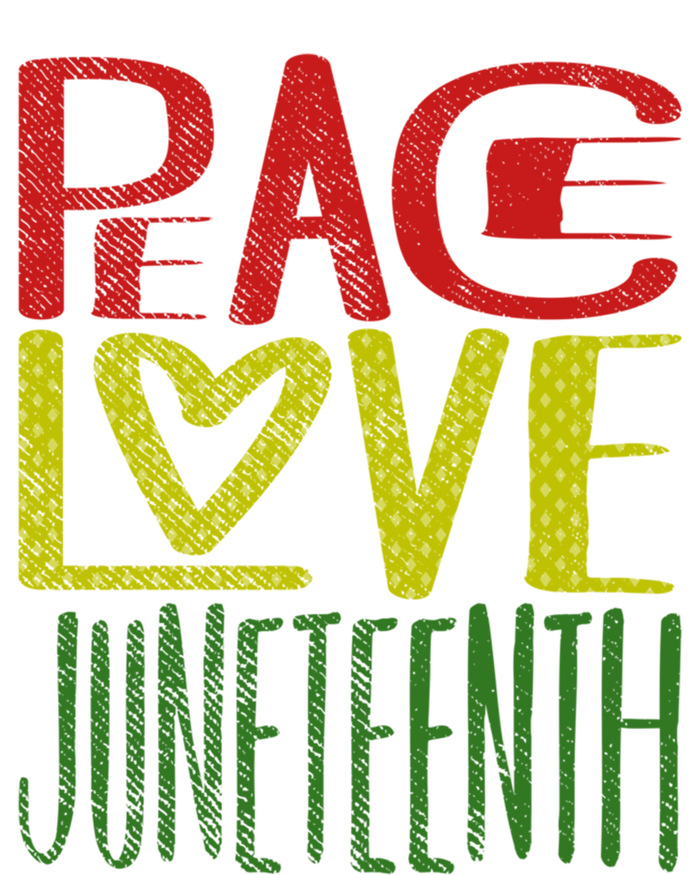 Vintage African American Black Pride Cool Gift Peace Love Juneteenth Great Gift T-Shirt