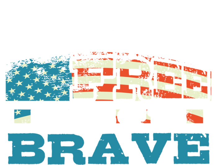 Vintage Land Of The Free Because Of The Brave Gift Ladies Essential Tank