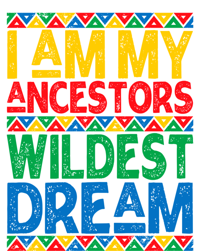 Juneteenth Black History I Am My Ancestors Wildest Blm Dream Cute Gift Women's Long Sleeve Flannel Pajama Set 