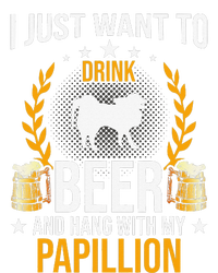 Drink Beer And Hang With My Papillion Dog Lover Ladies PosiCharge Competitor Racerback Tank