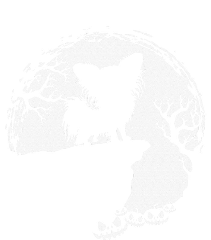 Moon Tree Pumpkin Mountain Incredible Papillion Dog T-Shirt