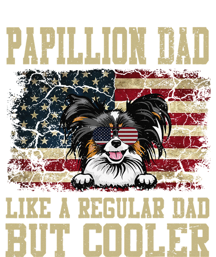 Papillion Dad Like A Regular Dad But Cooler Dog Dad Coaster