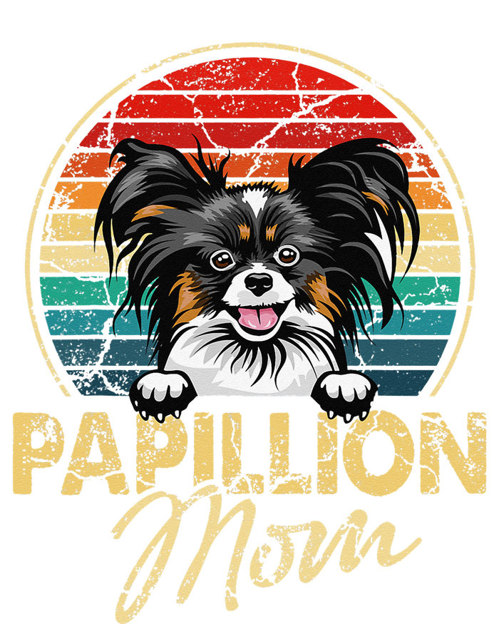 Vintage Papillion Mom Funny Dog Lover Gifts Womens California Wash Sweatshirt