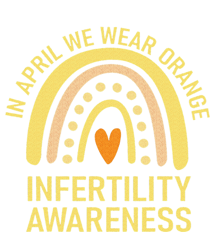 In April We Wear Orange Infertility Awareness Week Performance Long Sleeve Polo