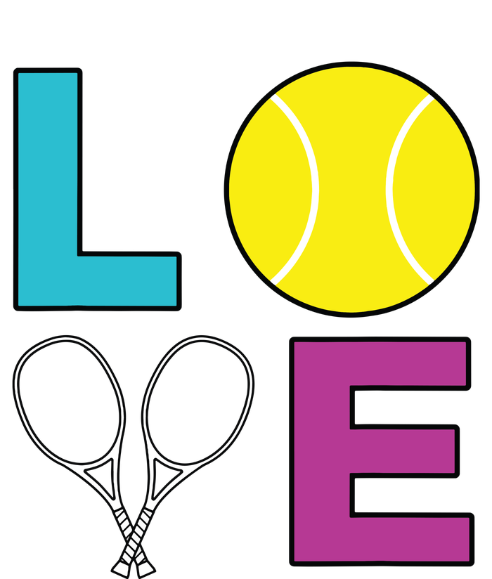 I Love Tennis Tennis Player Women's Racerback Cropped Tank