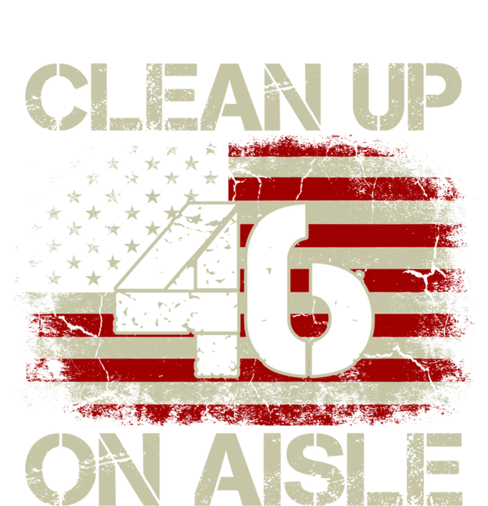 Vintage Old American Flag Patriotic Clean Up On Aisle 46 Gift T-Shirt