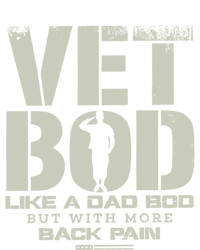 Vet Bod Like A Dad Bod But With More Back Pain Funny Veteran 7-Panel Snapback Hat